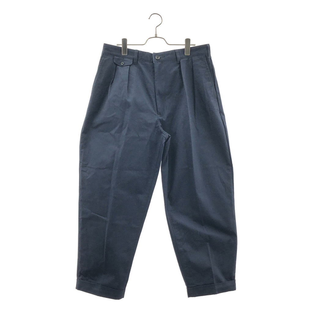 BEAMS PLUS / ビームスプラス | 2 Pleats Tapered Twill プリーツ チノパンツ | L | メンズ