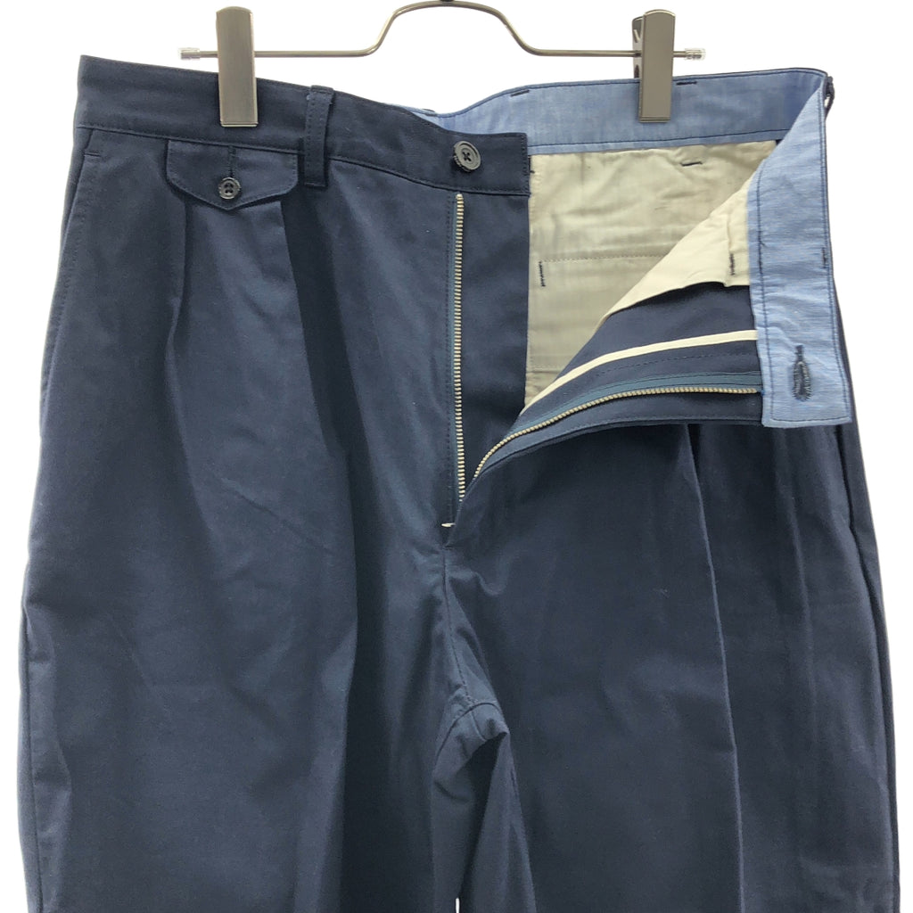 BEAMS PLUS / ビームスプラス | 2 Pleats Tapered Twill プリーツ チノパンツ | L | メンズ