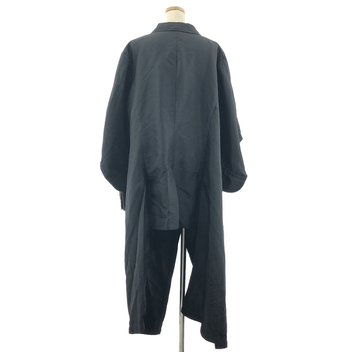 【美品】  COMME des GARCONS HOMME PLUS / コムデギャルソンオムプリュス | 2020AW | 色の抵抗期 / ポリエステル縮絨 後染 マント ジャケット | M | ブラック | メンズ