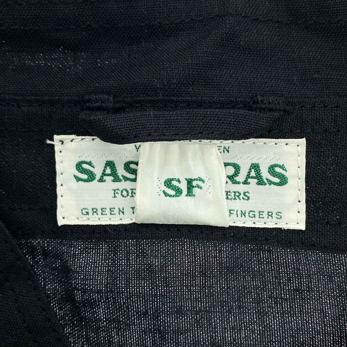 SASSAFRAS / 사사후라스 | Vase Wall Jacket 5.5oz C/L Oxford 코튼 린넨 옥스포드 베스월 가드너 재킷 | L | 남성