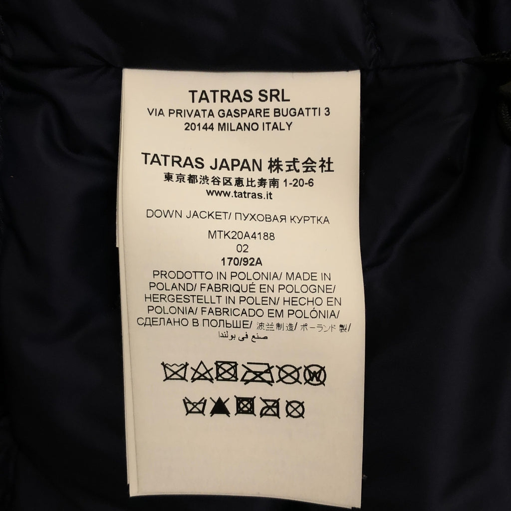 TATRAS | PECOS 雙拉鍊羽絨外套 | 2 碼 | 男款