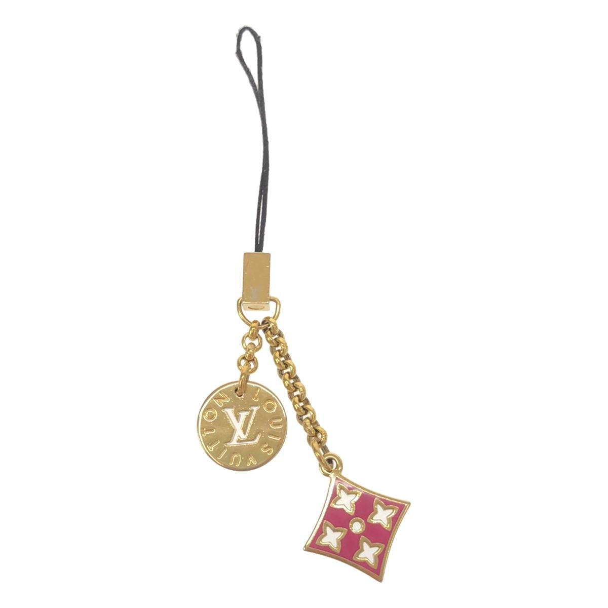 【美品】  Louis Vuitton / ルイヴィトン | ロゴバッグチャーム | ピンク・ミント | レディース