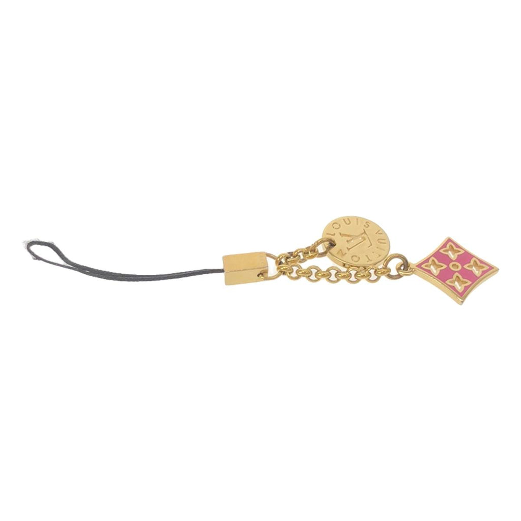 【美品】  Louis Vuitton / ルイヴィトン | ロゴバッグチャーム | ピンク・ミント | レディース