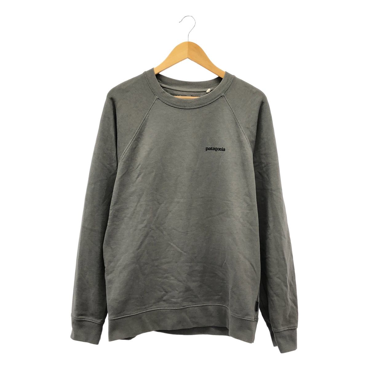 Patagonia / 파타고니아 | 코튼 로고 프린트 스웨트 | M | 회색 | 남성