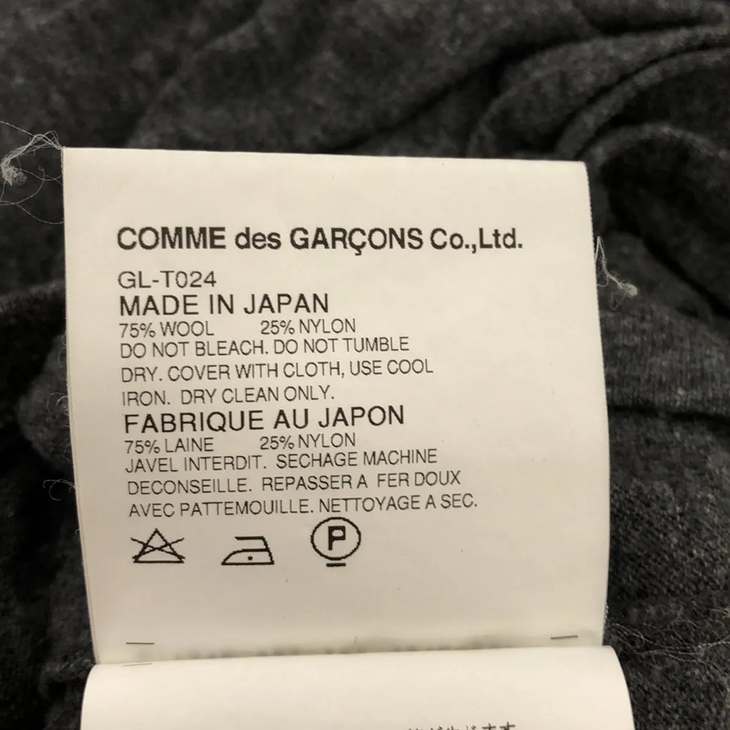 COMME des GARCONS | 2013秋冬 | 3D裝飾前切針織| XS |灰色 |女性的