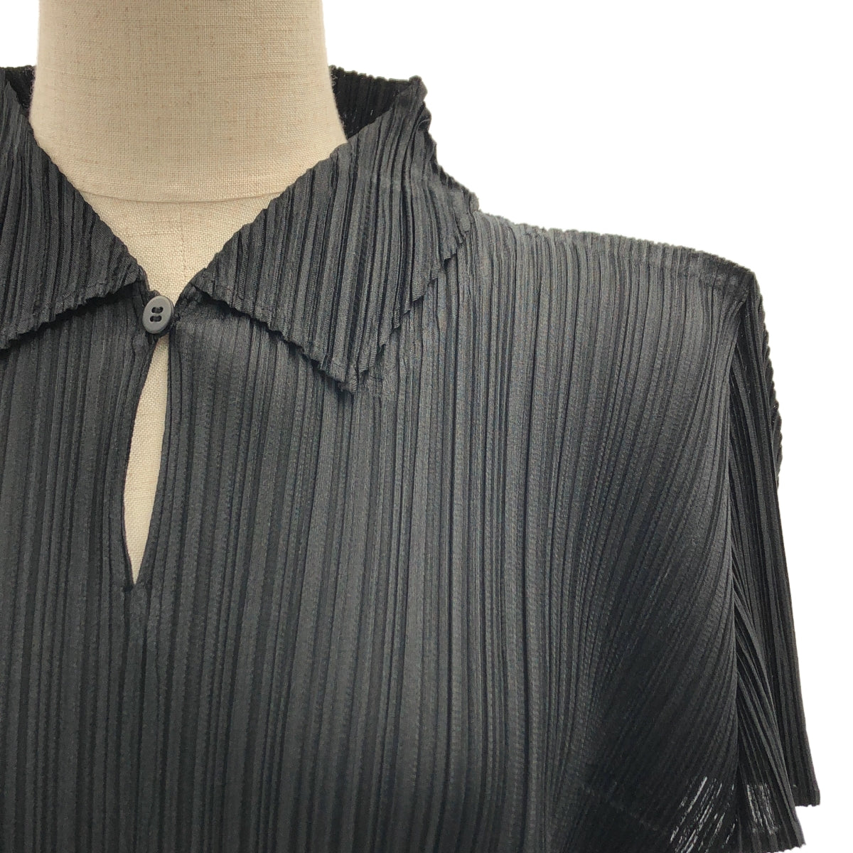 PLEATS PLEASE ISSEY MIYAKE / 주름 뿌리즈 이세이 미야케 | 2025AW | MONTHLY COLORS AUGUST 주름 사이드 슬릿 반소매 탑스 | 3 |