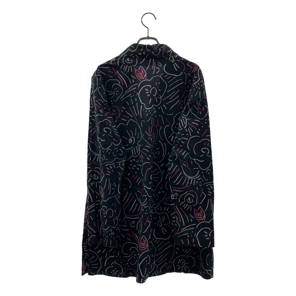 HANAE MORI / ハナエ　モリ | 総柄 3B シングルブレスト オーバー ジャケット | M | ブラック系 | レディース