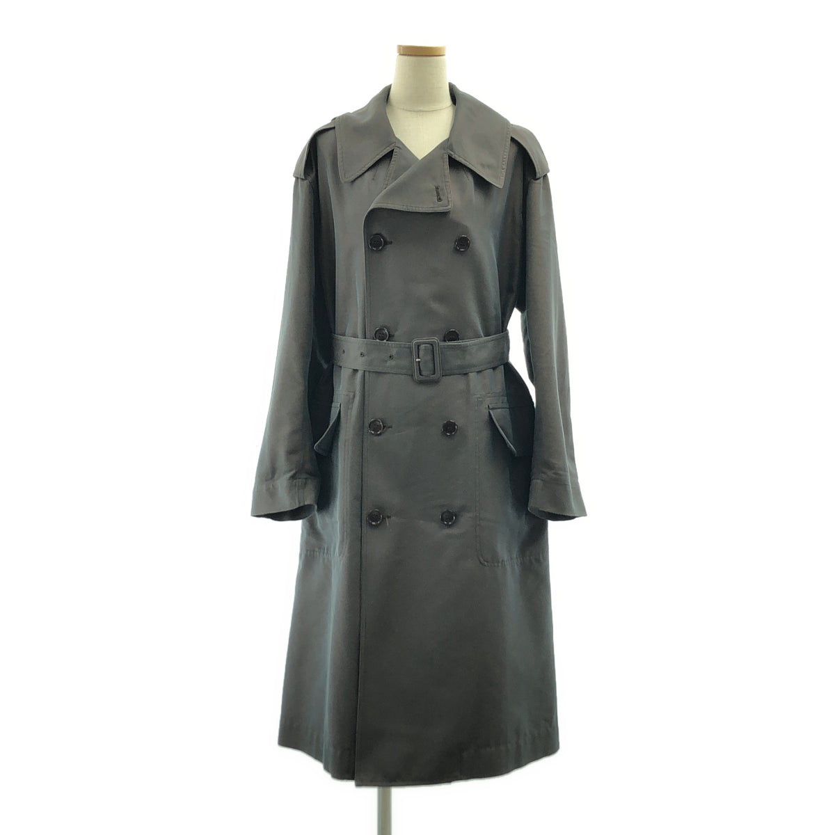 DRIES VAN NOTEN / 드리스 반 노텐 | 오버 실루엣 벨티드 트렌치 코트 | XS | 남성