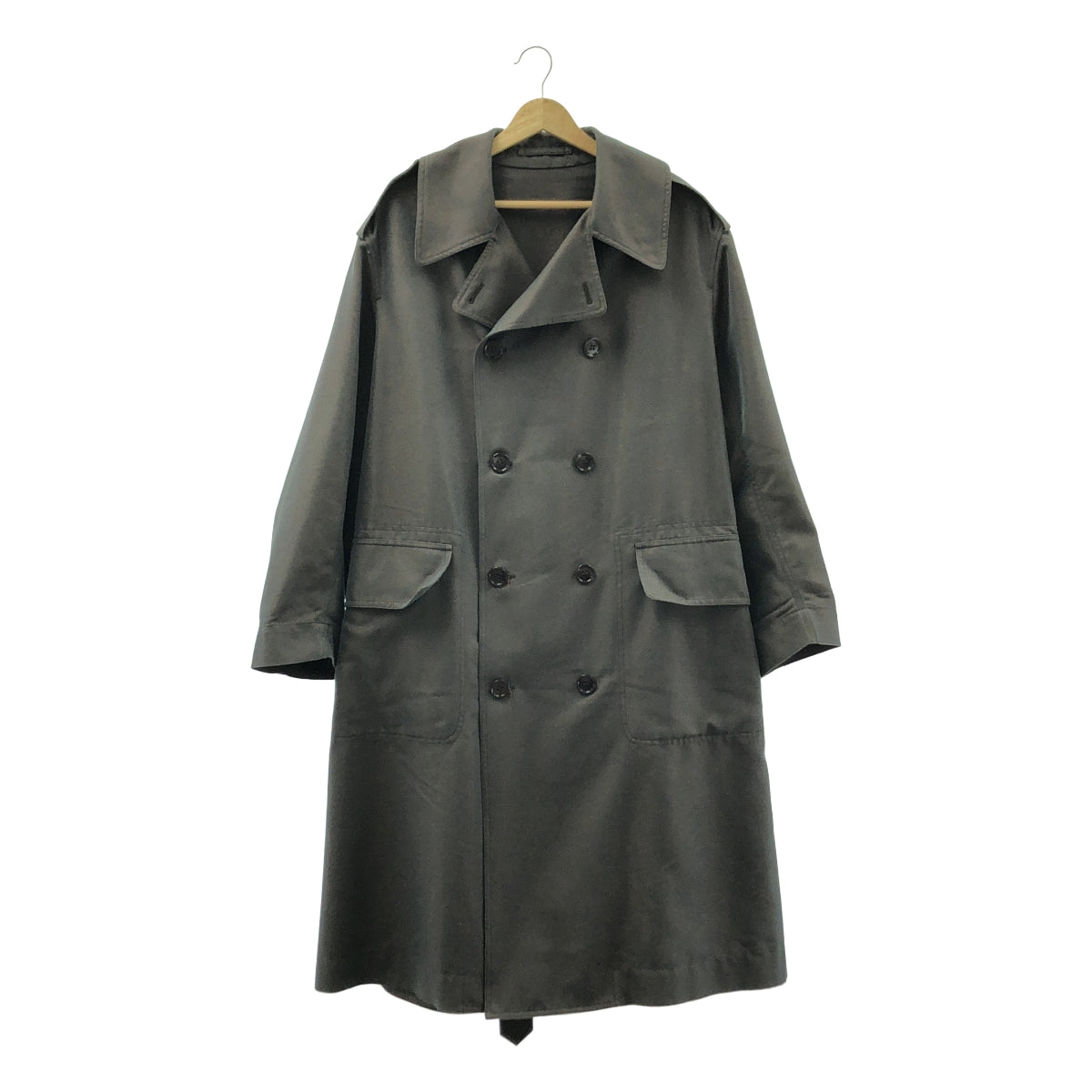 DRIES VAN NOTEN / 드리스 반 노텐 | 오버 실루엣 벨티드 트렌치 코트 | XS | 남성