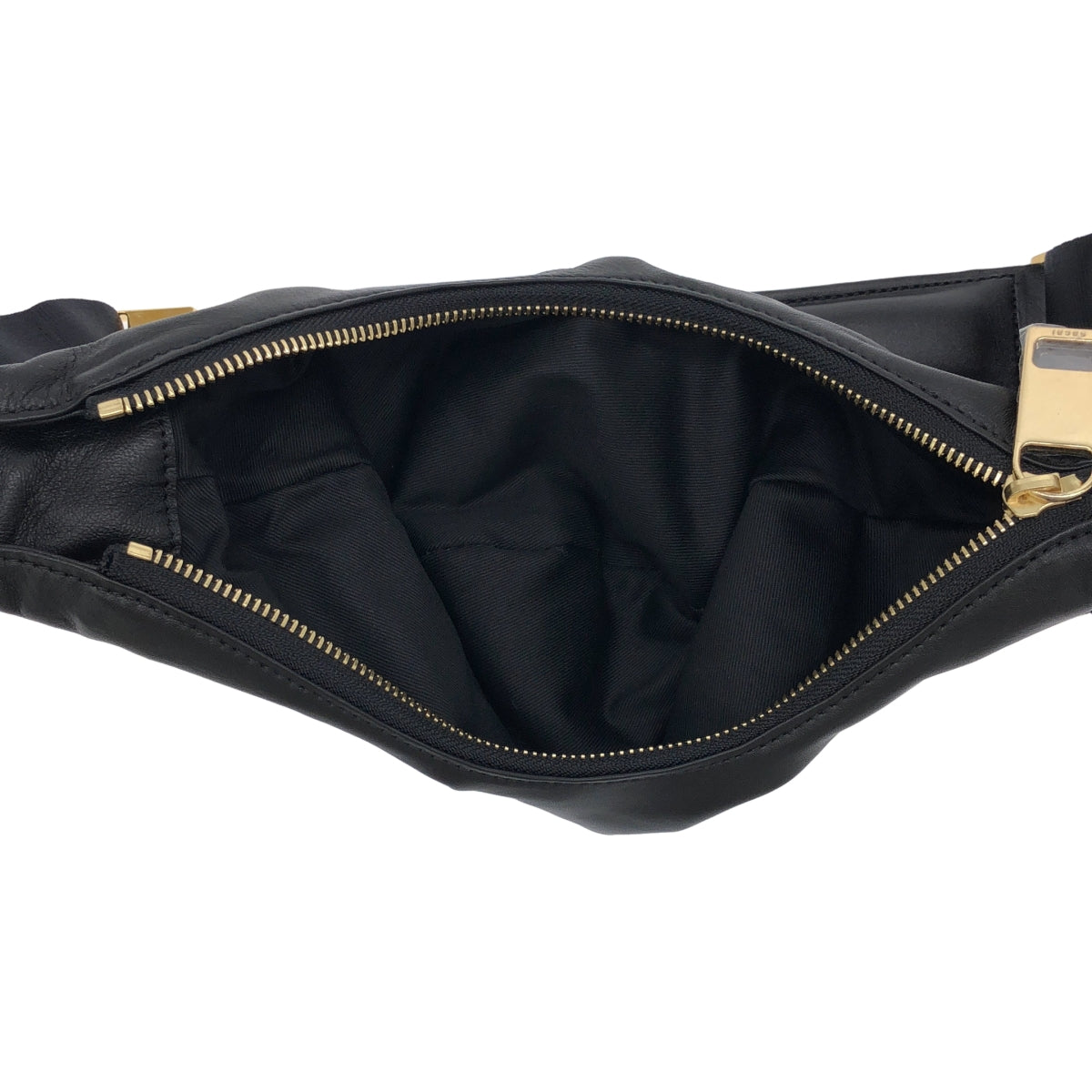 【미품】 sacai / 사카이 | 2023SS | Neck Pillow Bag / 로고 가죽 숄더백 | 블랙 | 여성