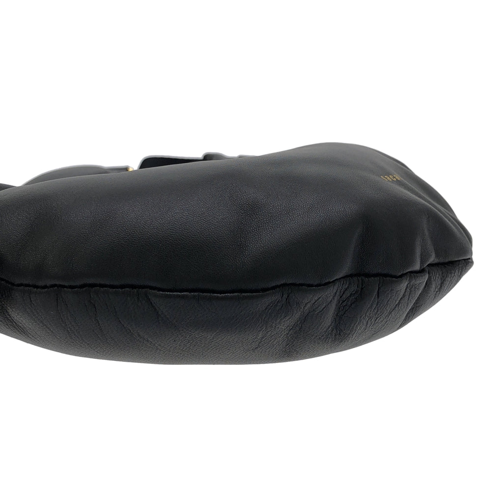 【미품】 sacai / 사카이 | 2023SS | Neck Pillow Bag / 로고 가죽 숄더백 | 블랙 | 여성
