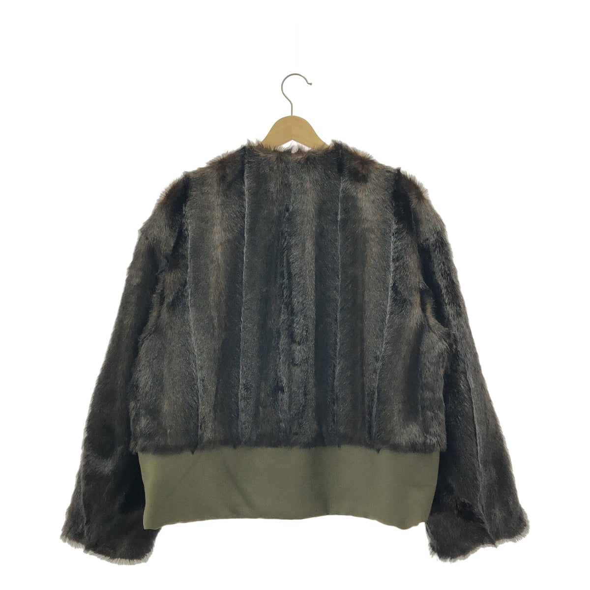 CURRENTAGE | 雙面毛外套 | 尺寸 1 (S) | 卡其/深棕色 | 女款