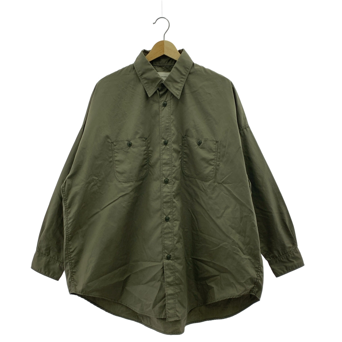 MARKAWARE / マーカウェア | 2024SS | ULTRA LIGHT ALL WEATHER CLOTH LONG TENT SHIRT ウルトラライトオールウェザークロスロングテントシャツ | 2 | カーキ | メンズ