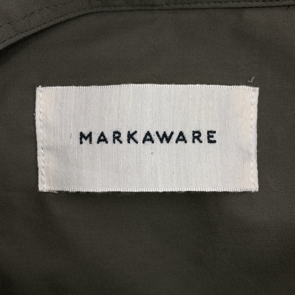 MARKAWARE / マーカウェア | 2024SS | ULTRA LIGHT ALL WEATHER CLOTH LONG TENT SHIRT ウルトラライトオールウェザークロスロングテントシャツ | 2 | カーキ | メンズ