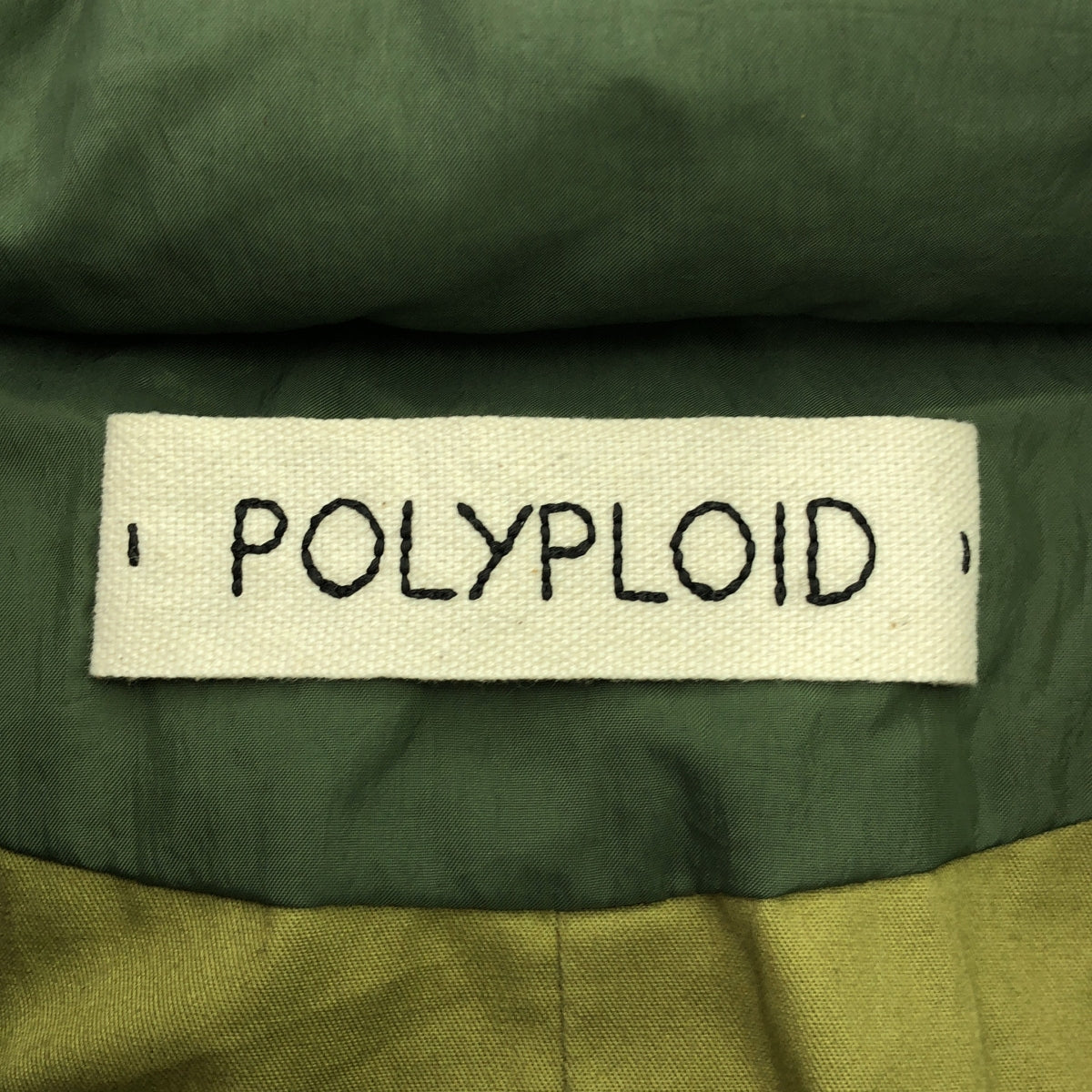 POLYPLOID / ポリプロイド | STAND COLLAR PUFFER / オーバー ダウンコート | 3 | khaki | メンズ