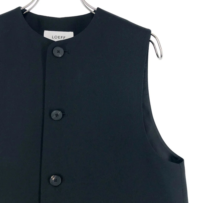 LOEFF / ロエフ | ギャバジン ベスト |