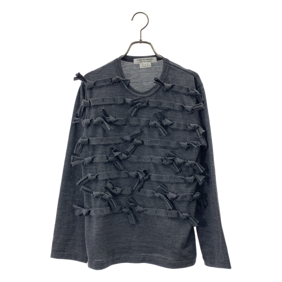 COMME des GARCONS COMME des GARCONS / 콤콤 | 2025AW | 울 리본 하이 게이지 니트 | S |
