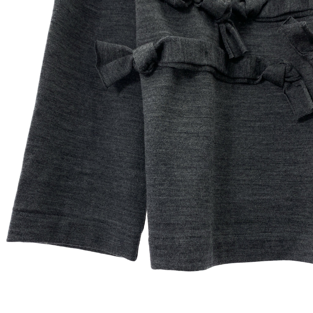 COMME des GARCONS | 2025 秋冬系列 | 羊毛緞帶高針針織衫 | S 碼 | 女款