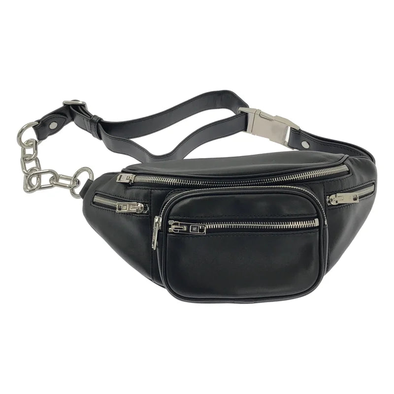 ALEXANDER WANG / アレキサンダーワン | レザー ジップ ボディバッグ |