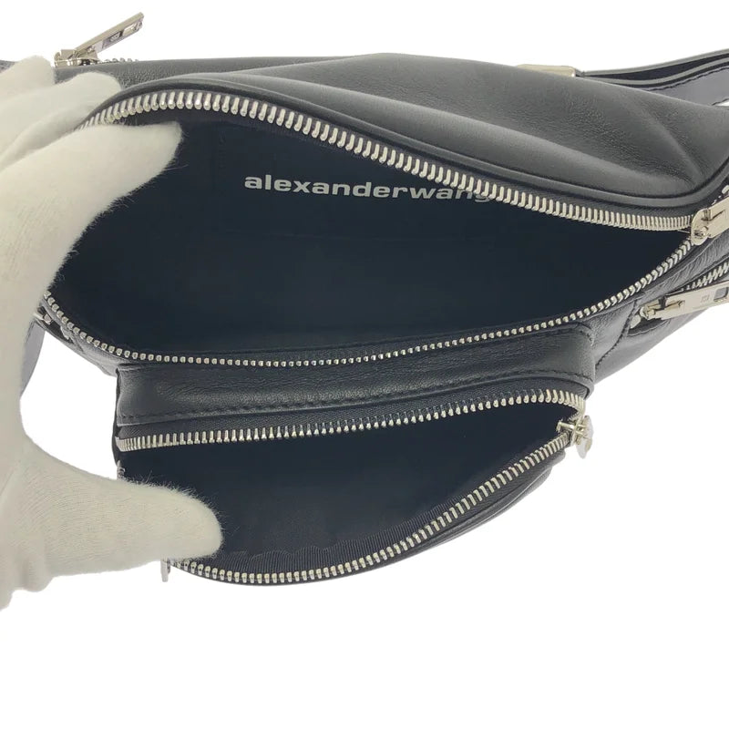 ALEXANDER WANG / アレキサンダーワン | レザー ジップ ボディバッグ |