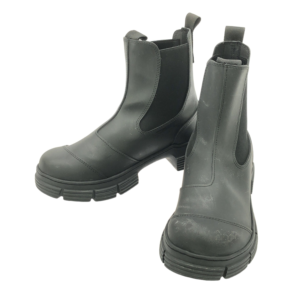 甘尼 / 甘尼 |再生橡膠城市靴 |靴子 | 37 |黑色 |女性的