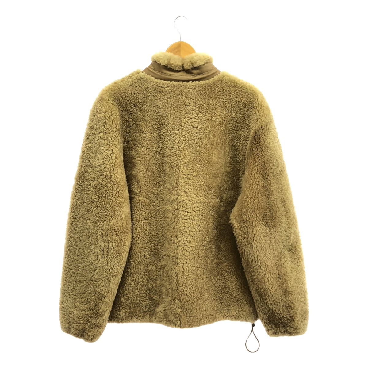 [品相良好] LOEWE | 2024AW | 羊毛木桐拉鍊外套 | 46 | 米色 | 男士