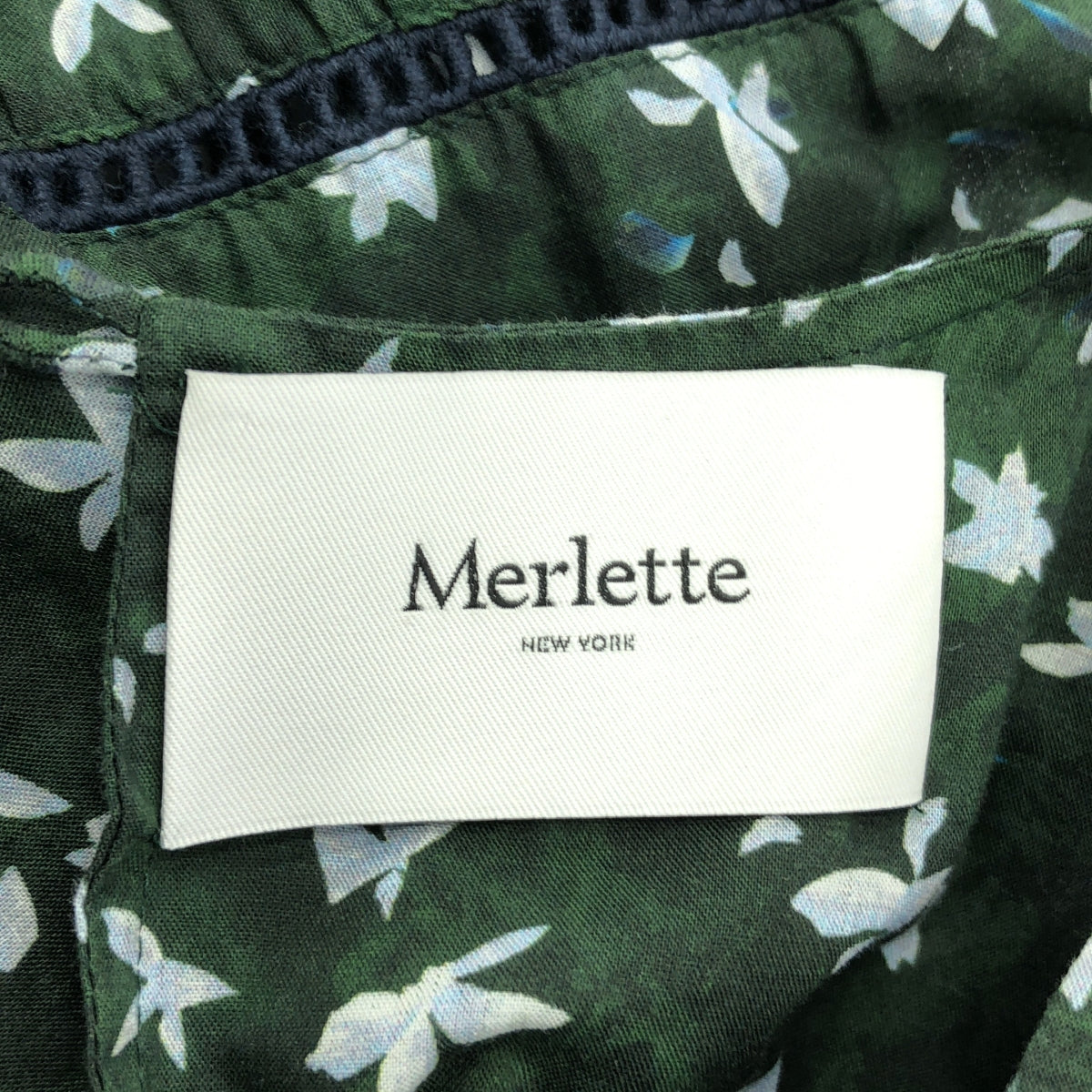 MERLETTE / 머렛 | MAIDA MIDI / 총 무늬 프린트 개더 볼륨 원피스 | XXS | 여성