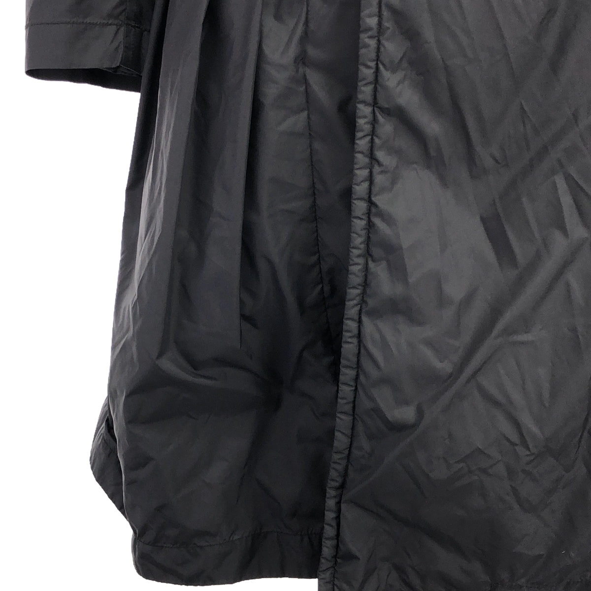 COMME des GARCONS COMME des GARCONS / 콤콤 | 안솜 라운드 칼라 더블 롱 오버 코트 | XS | 블랙 | 여성