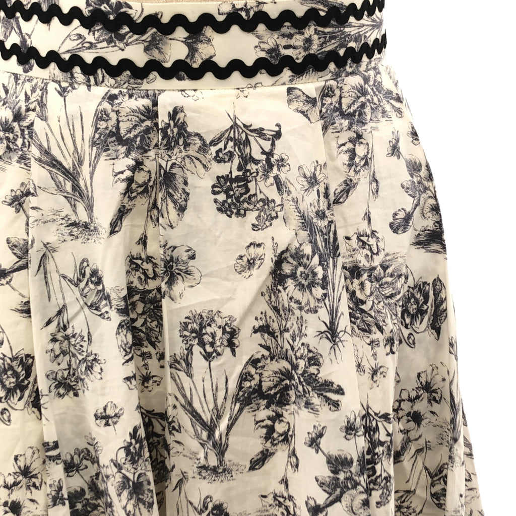 【美品】  SEVEN TEN by MIHO KAWAHITO / セブンテンバイミホカワヒト | 2024SS | トワルドジュイプリント スカート | S | ブラック | レディース