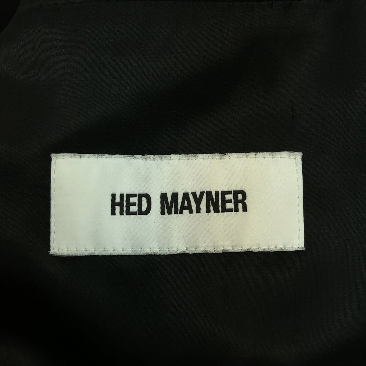 HED MAYNER / 헤드 메이너 | FRONTLESS JACKET / FRONT FOLD TROUSERS 셋업 | S | 차콜 | 남성