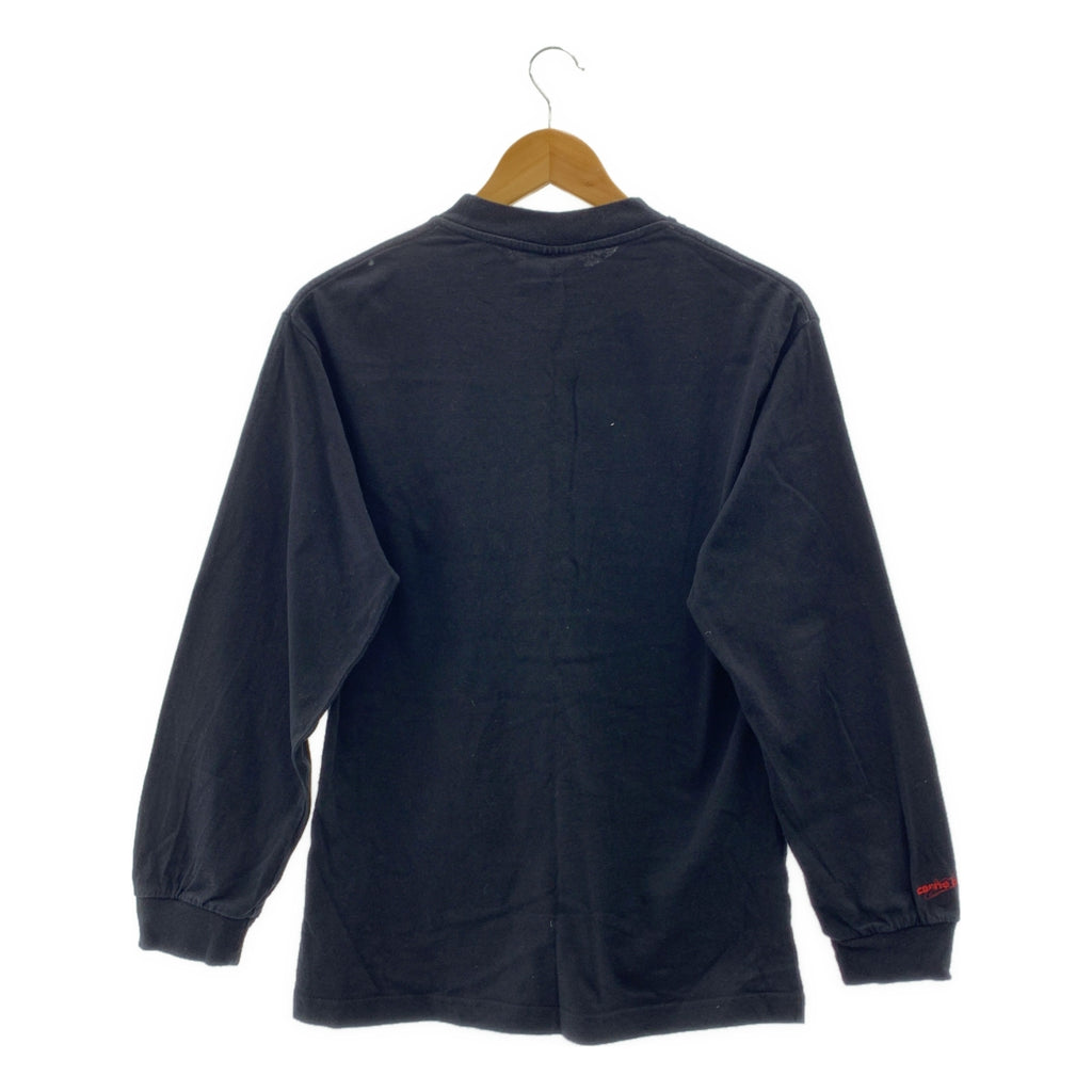 Carne Bollente / カルネボレンテ | コットン エンブロイダリー ロングスリーブ カットソー | S | ブラック | メンズ