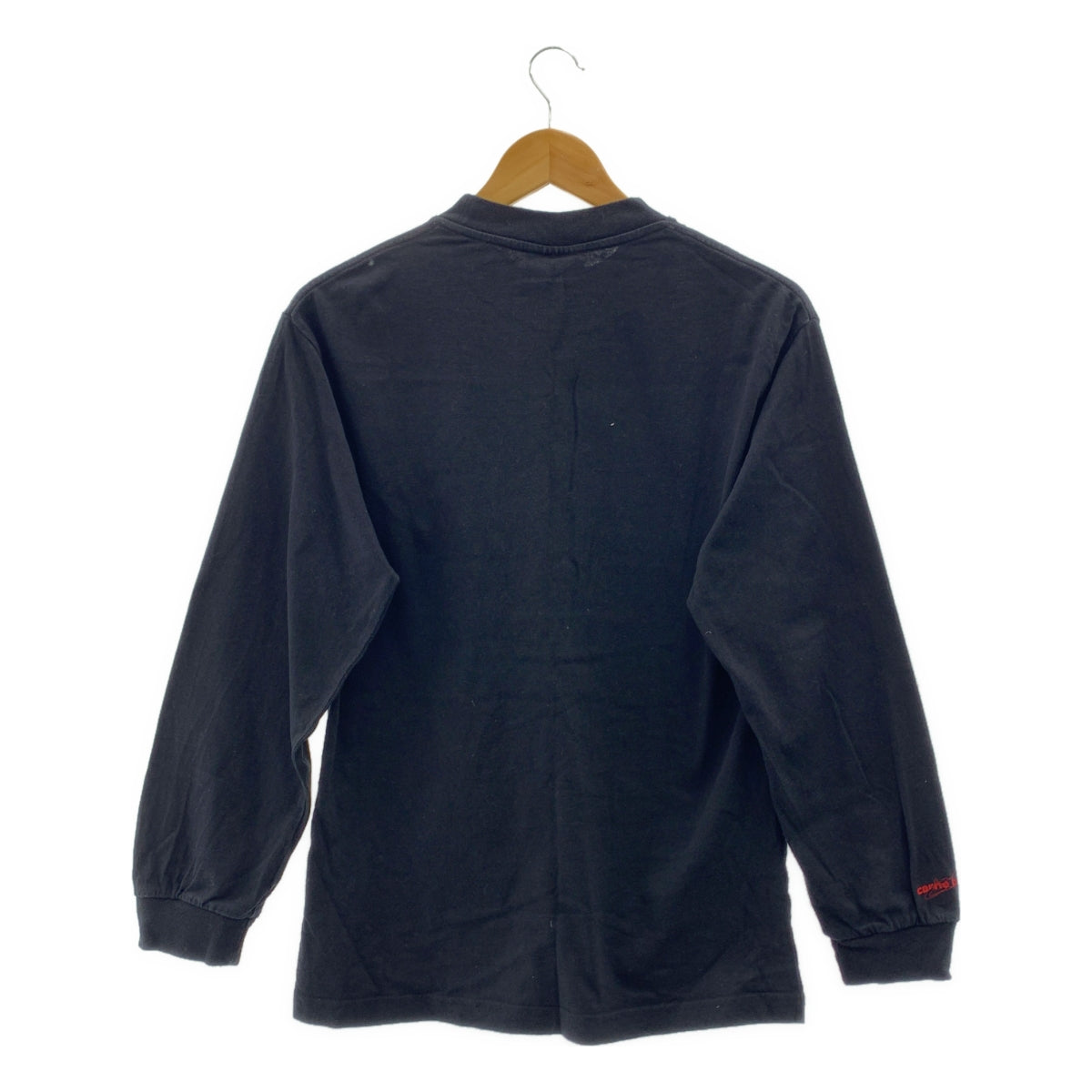 Carne Bollente / カルネボレンテ | コットン エンブロイダリー ロングスリーブ カットソー | S | ブラック | メンズ