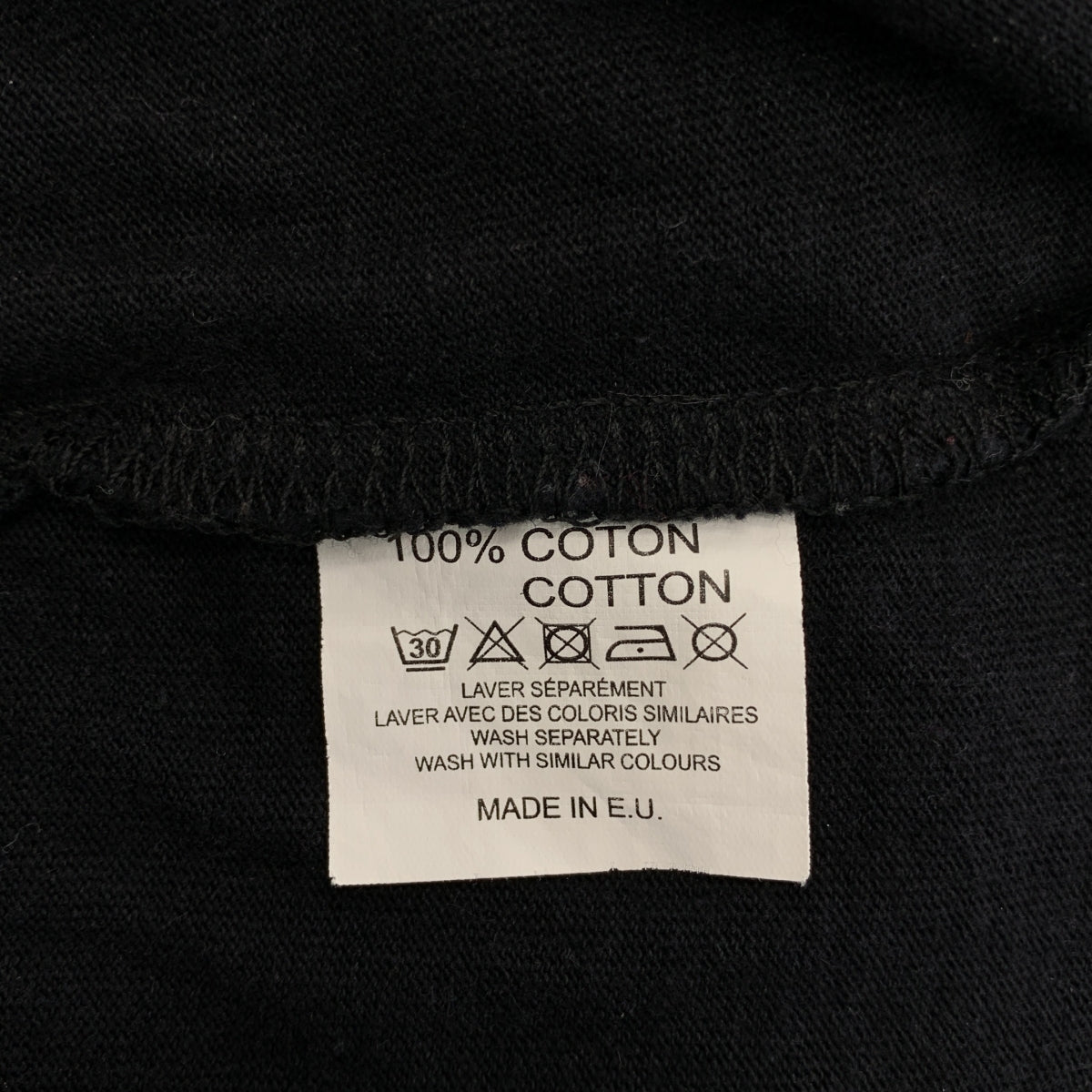 Carne Bollente / カルネボレンテ | コットン エンブロイダリー ロングスリーブ カットソー | S | ブラック | メンズ