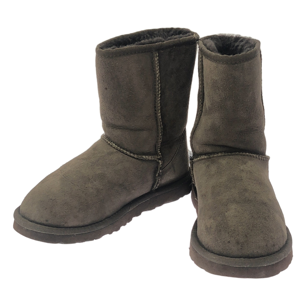 UGG / 아그 | CLASSIC SHORT METALLIC / 무톤 부츠 | W6 | 다크 브라운 | 여성