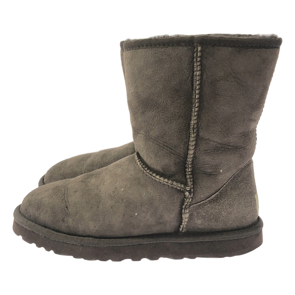 UGG / 아그 | CLASSIC SHORT METALLIC / 무톤 부츠 | W6 | 다크 브라운 | 여성