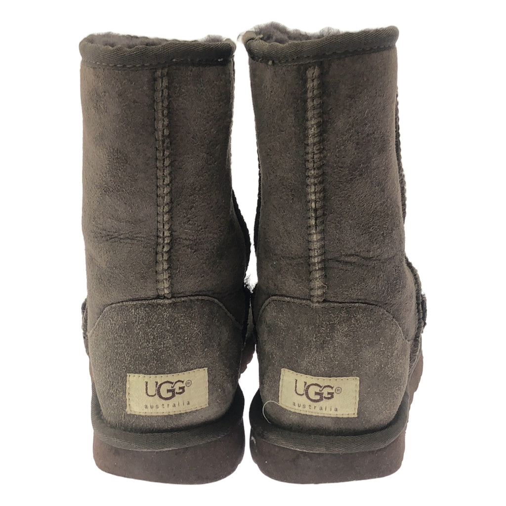 UGG / アグ | CLASSIC SHORT METALLIC / ムートンブーツ | W6 | ダークブラウン | レディース