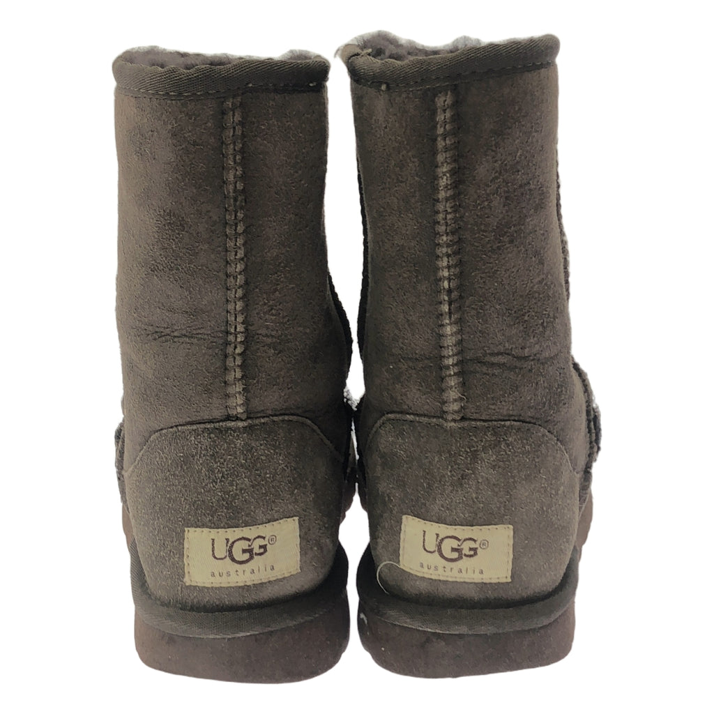UGG / アグ | CLASSIC SHORT METALLIC / ムートンブーツ | W6 | ダークブラウン | レディース