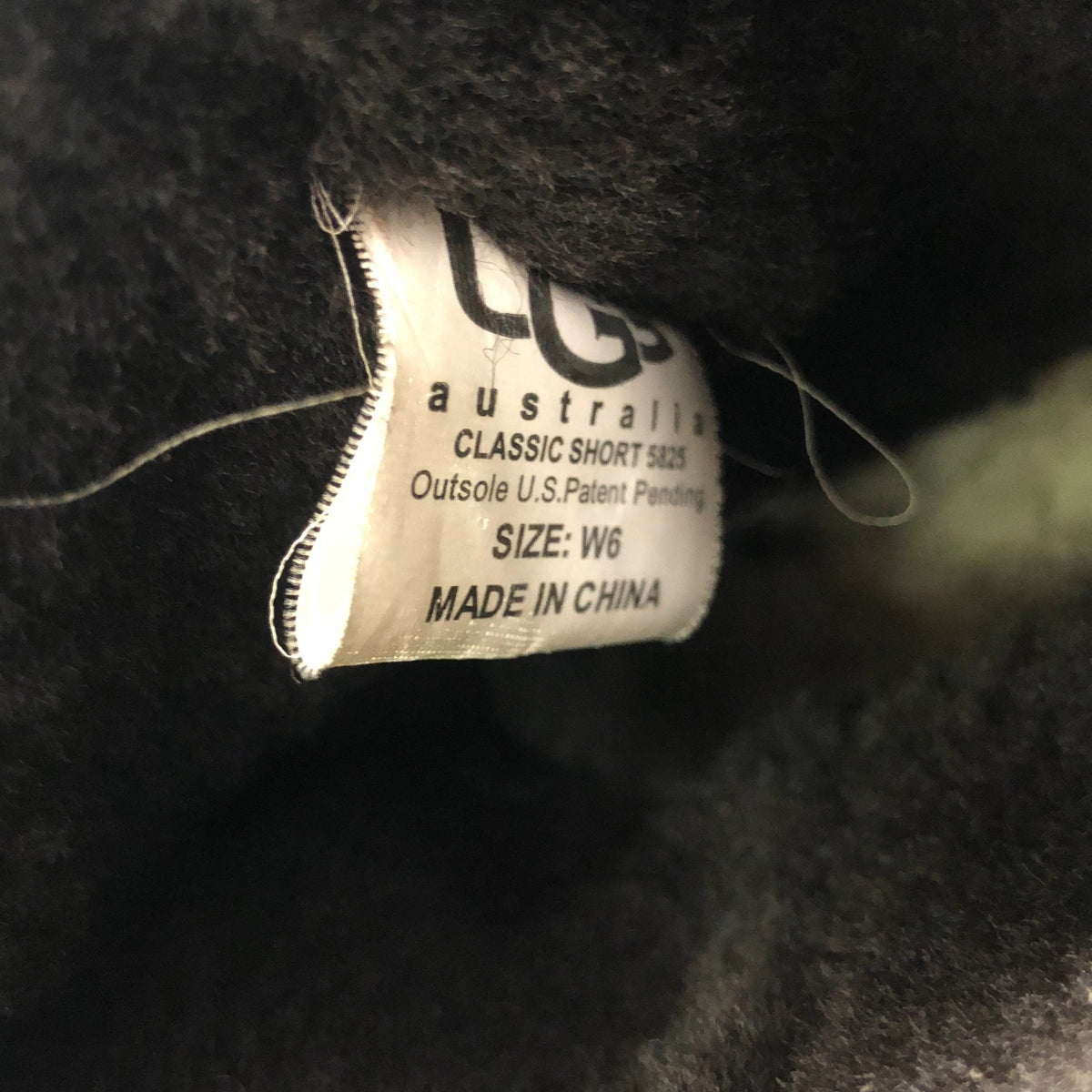 UGG / アグ | CLASSIC SHORT METALLIC / ムートンブーツ | W6 | ダークブラウン | レディース