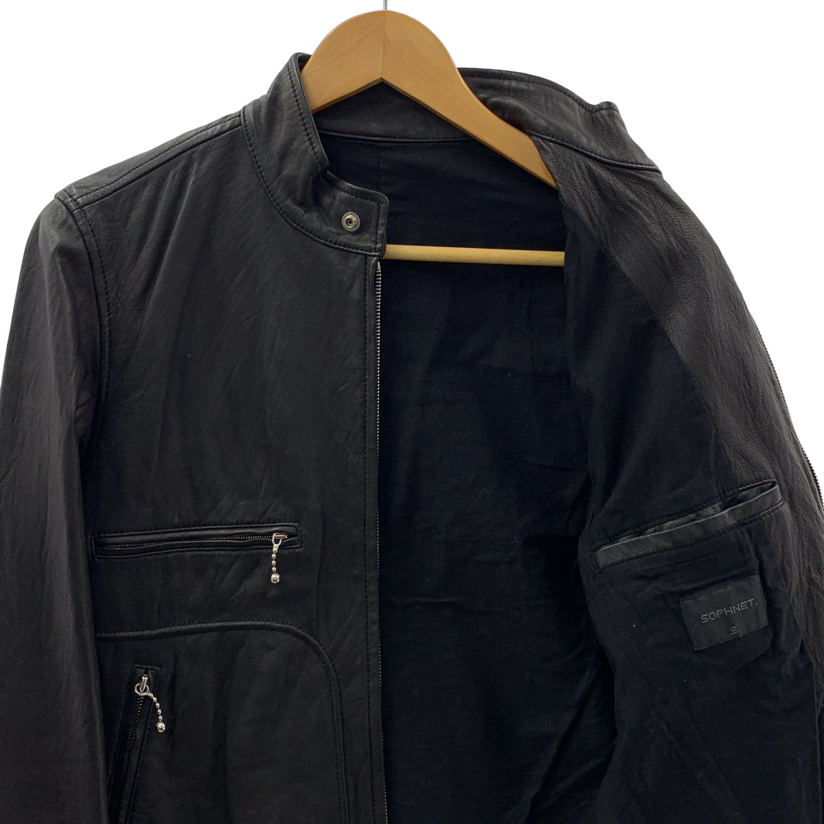 SOPHNET。 | 皮革單騎外套 | S 碼 | 男款