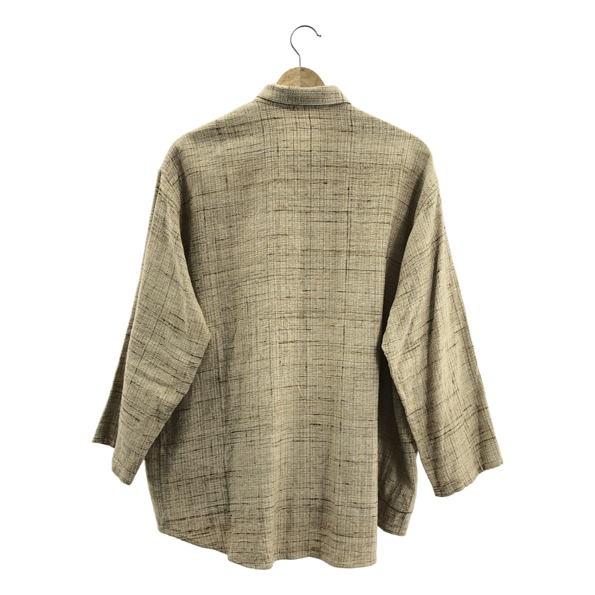 semoh | 寬版絲質長袖襯衫 | 2 碼 | 自然色 | 男款