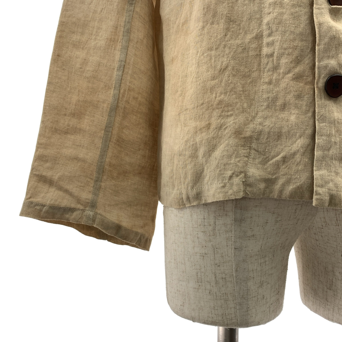 Peng Tai / ペンタイ | linen shirt / リネン レギュラーカラー オーバー シャツ | 48 | メンズ