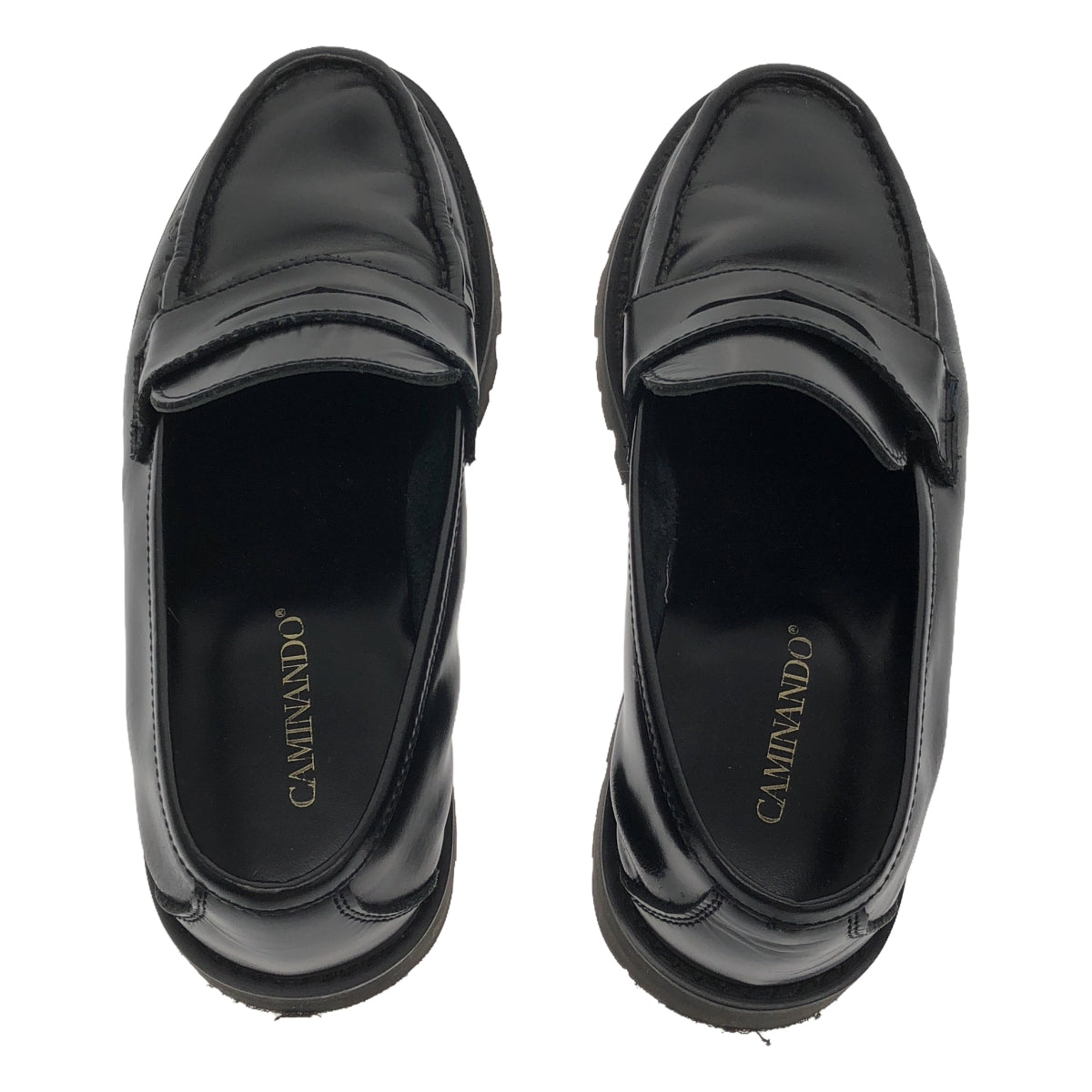 CAMINANDO | Deuxieme Classe Exclusive Leather Platform Loafers | Size 6 | Black | Women's