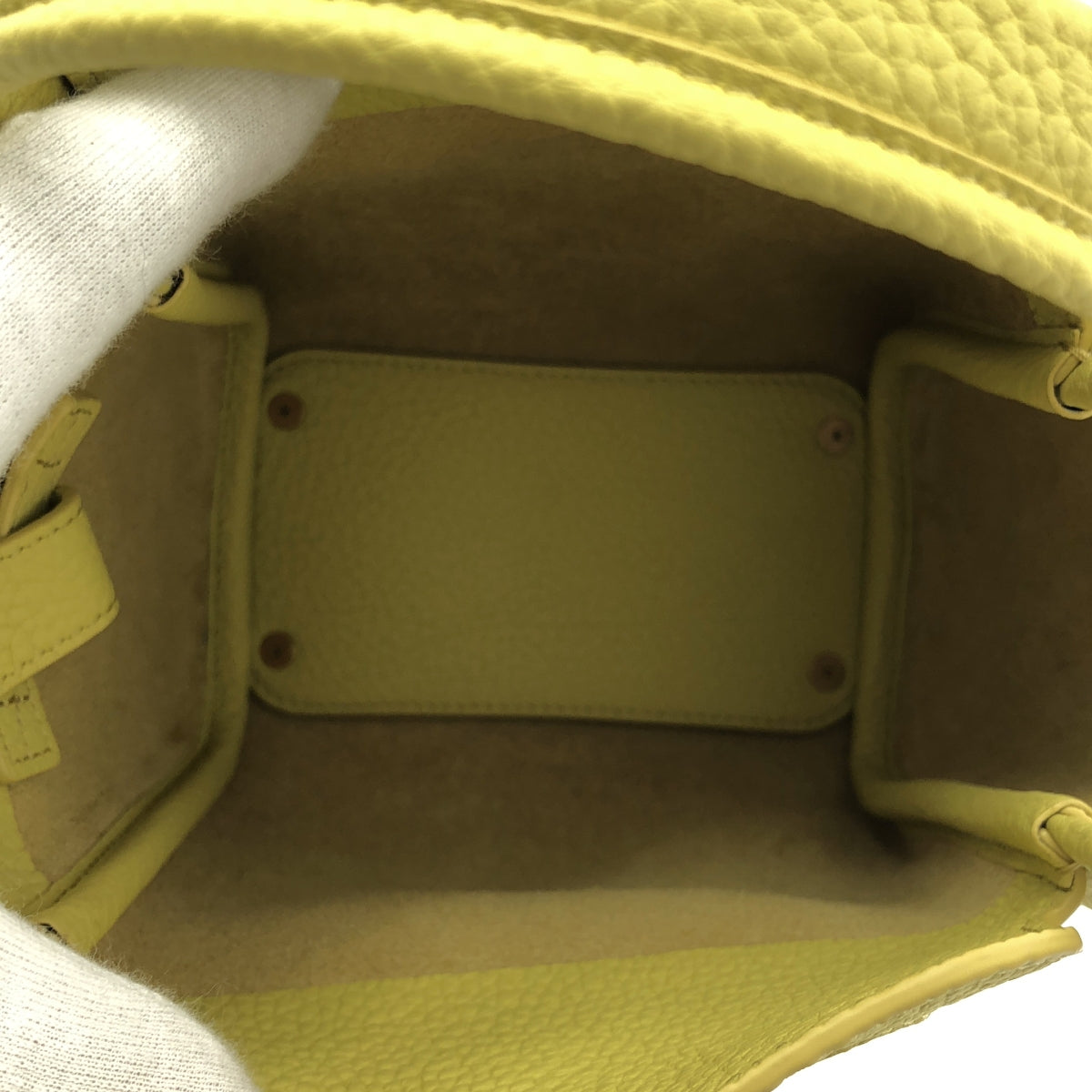 【미품】 Songmont / 송몬트 | Mini Song 미니 송 / 가죽 2way 숄더백 | 옐로우 | 여성