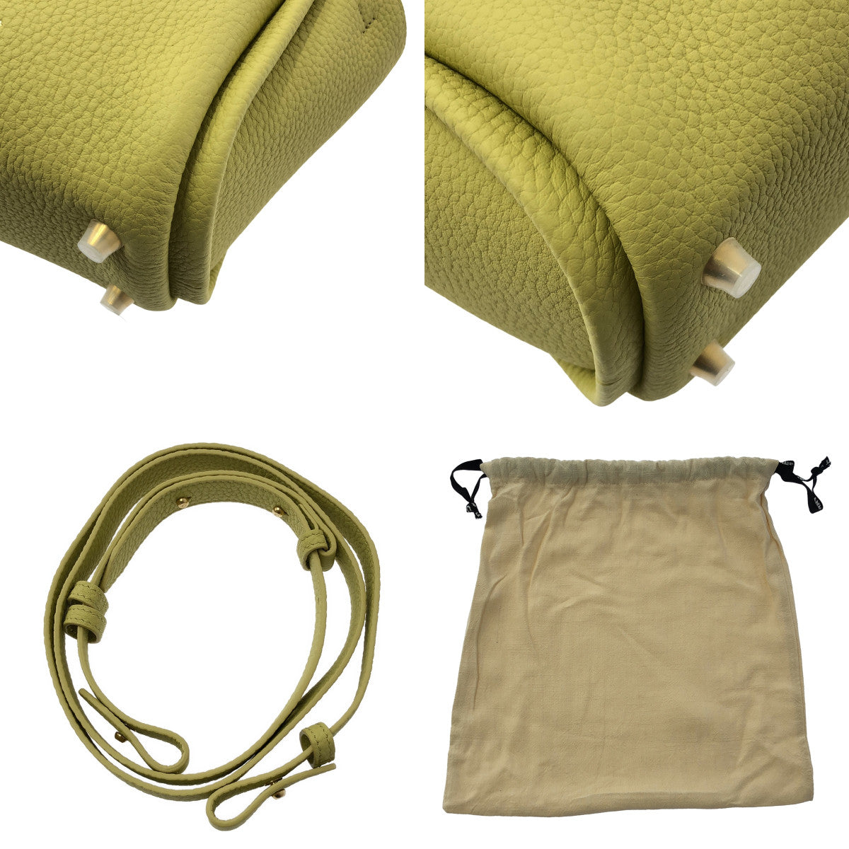 【미품】 Songmont / 송몬트 | Mini Song 미니 송 / 가죽 2way 숄더백 | 옐로우 | 여성