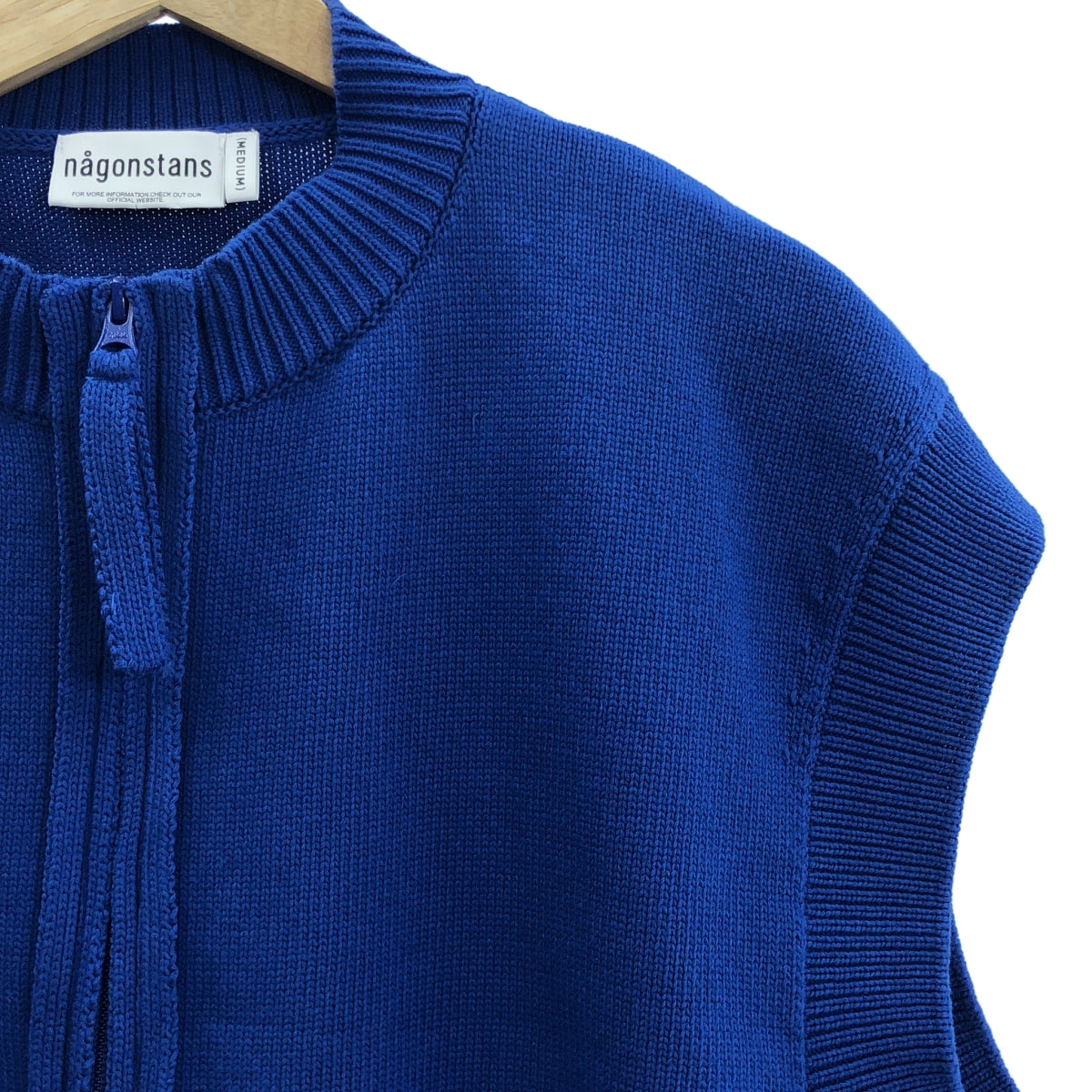 nagonstans / 나곤 스탠스 | zip cropped vest 크롭 니트 베스트 | M |