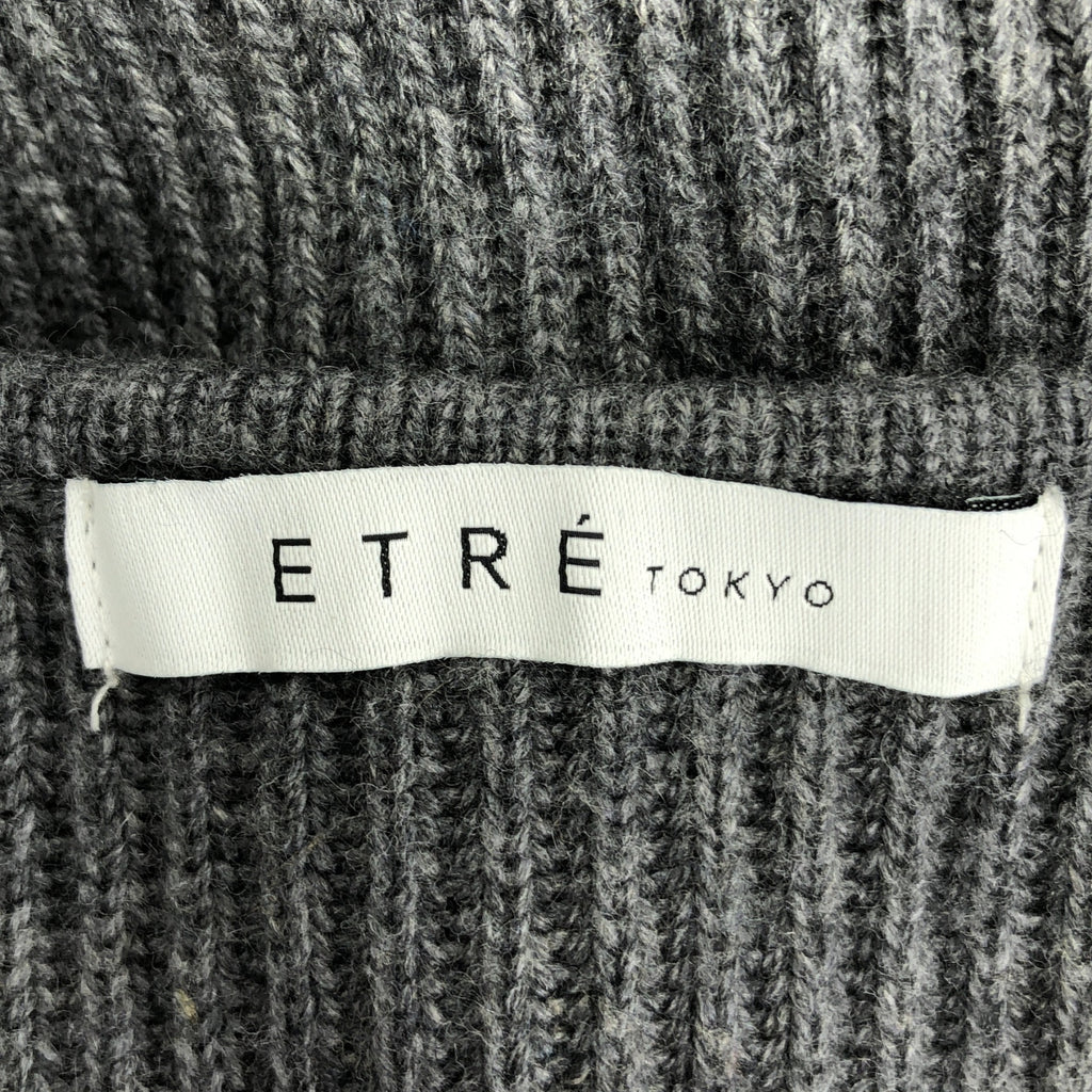 ETRE TOKYO | 2023 秋冬 | Cache-Coeur 針織套頭衫 | F 碼 | 灰色 | 女款