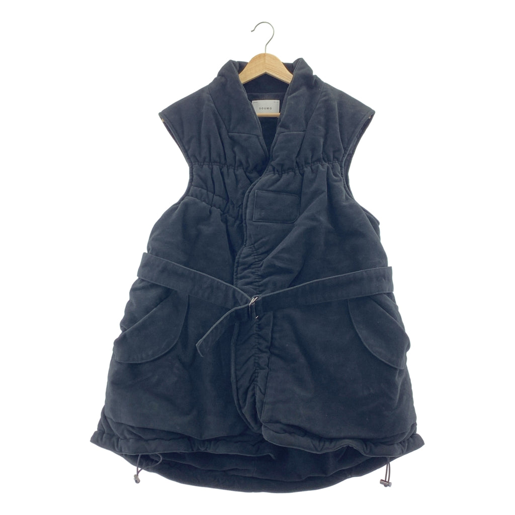 SOUMO | 斜紋棉布褶飾腰帶背心 | 尺寸 1 | 男款