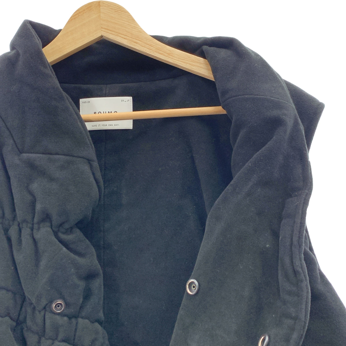 SOUMO | 斜紋棉布褶飾腰帶背心 | 尺寸 1 | 男款