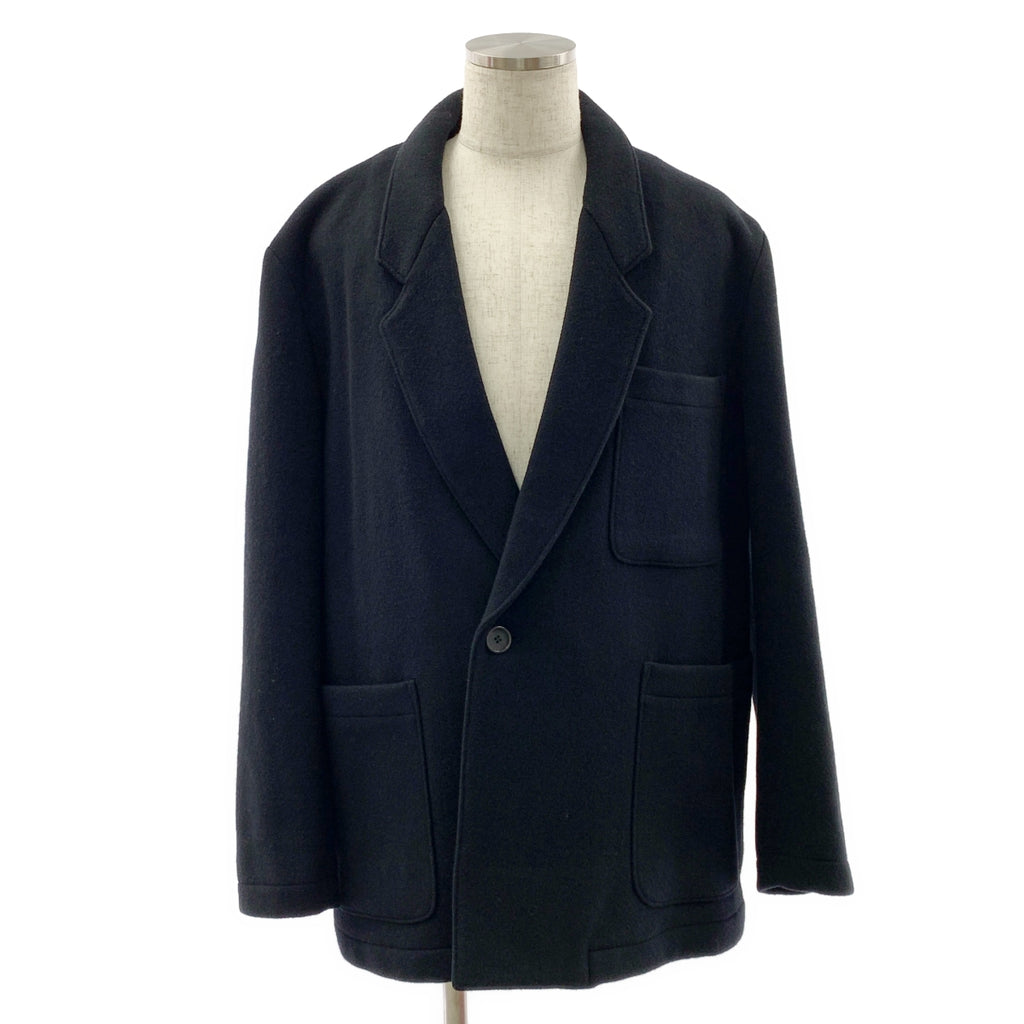 【美品】  SONO / ソノ | JURI JACKET / ウール オーバーシルエット シングルブレスト ジャケット / 総裏地 | L | black | メンズ