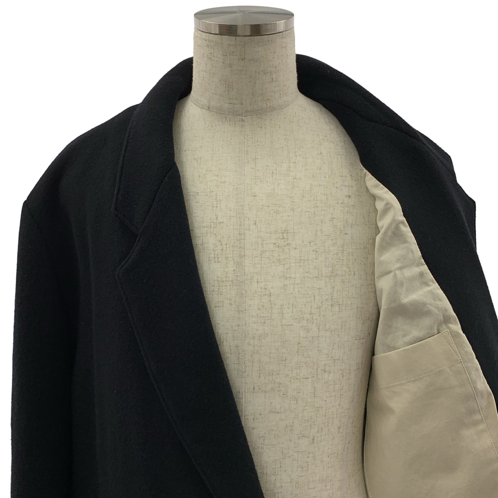 【美品】  SONO / ソノ | JURI JACKET / ウール オーバーシルエット シングルブレスト ジャケット / 総裏地 | L | black | メンズ